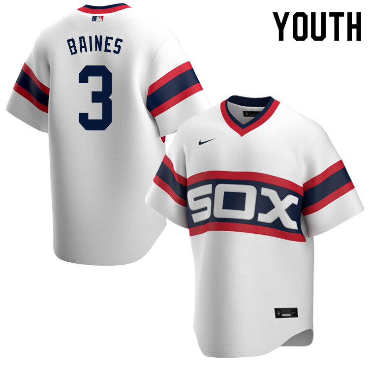 Nike Youth #3 Harold Baines Chicago White Sox Baseball Jerseys Sale-White